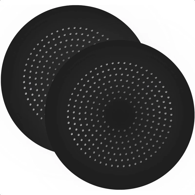 2 Pack Shower Drain Hair Catcher Silicone Drain Cover with Suction Cup Shower Drain Protector Drain Strainer Hair Stopper for Kitchen Bathroom Bathtub Sink New Black 2Pack